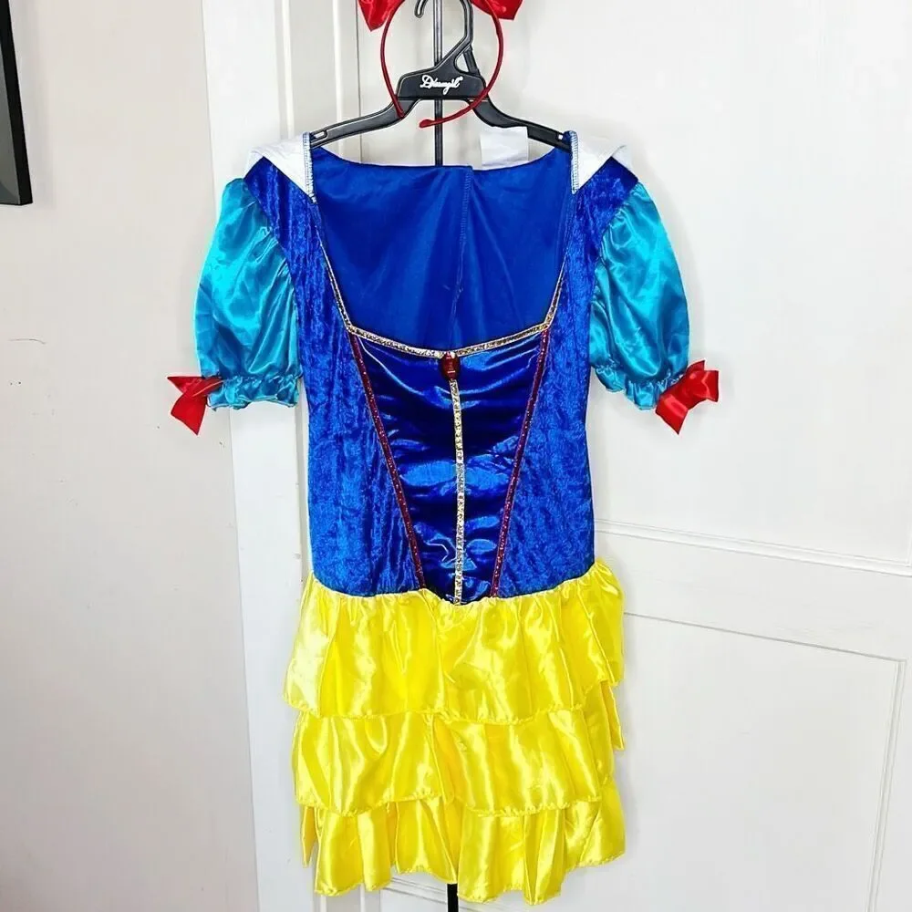 Dreamgirl Snow White Halloween Costume Juniors Size Large Fairytale Princess Nwo